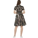 Abstract light games 4 Short Sleeve Waist Detail Dress View2