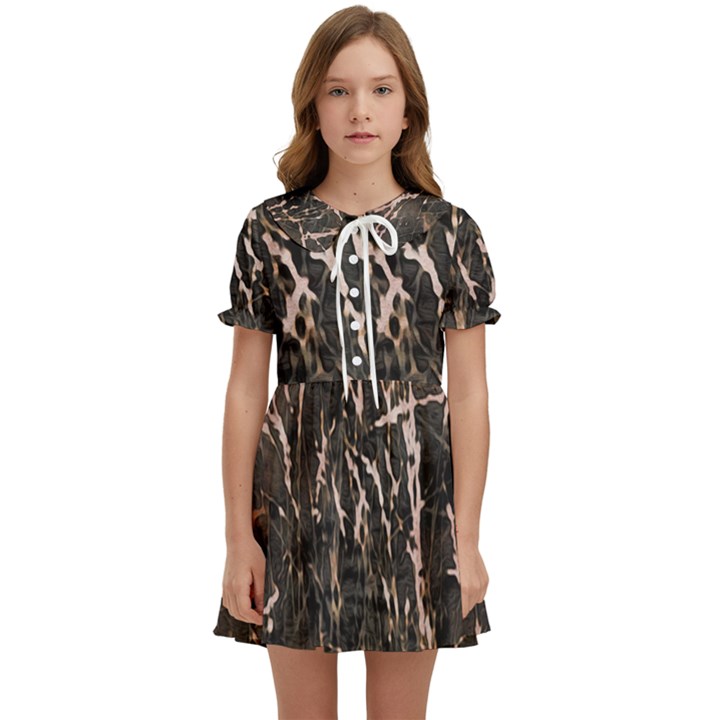 Abstract light games 4 Kids  Sweet Collar Dress