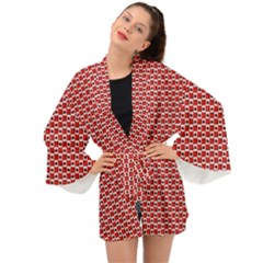 Canadian Flag Souvenir Pattern Long Sleeve Kimono by CanadaSouvenirs