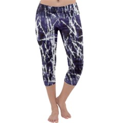 Abstract Light Games 5 Capri Yoga Leggings by DimitriosArt