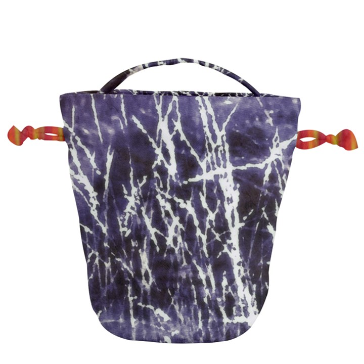 Abstract light games 5 Drawstring Bucket Bag