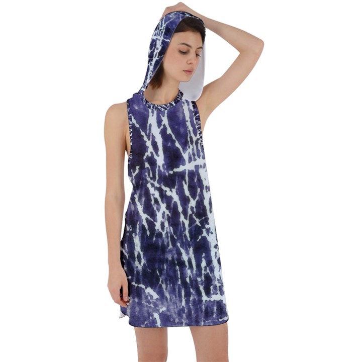 Abstract light games 5 Racer Back Hoodie Dress