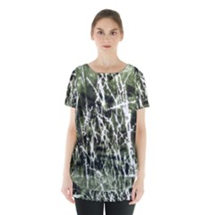 Abstract Light Games 6 Skirt Hem Sports Top by DimitriosArt