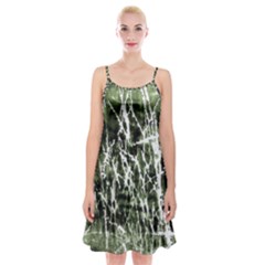 Abstract Light Games 6 Spaghetti Strap Velvet Dress by DimitriosArt