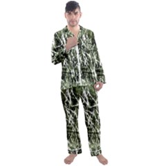 Abstract Light Games 6 Men s Long Sleeve Satin Pajamas Set by DimitriosArt