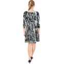 Abstract light games 6 Quarter Sleeve Front Wrap Dress View2