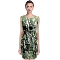 Abstract Light Games 6 Sleeveless Velvet Midi Dress