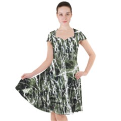 Abstract Light Games 6 Cap Sleeve Midi Dress by DimitriosArt