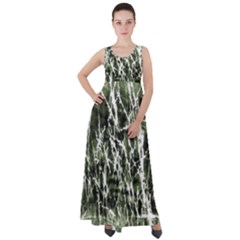 Abstract Light Games 6 Empire Waist Velour Maxi Dress