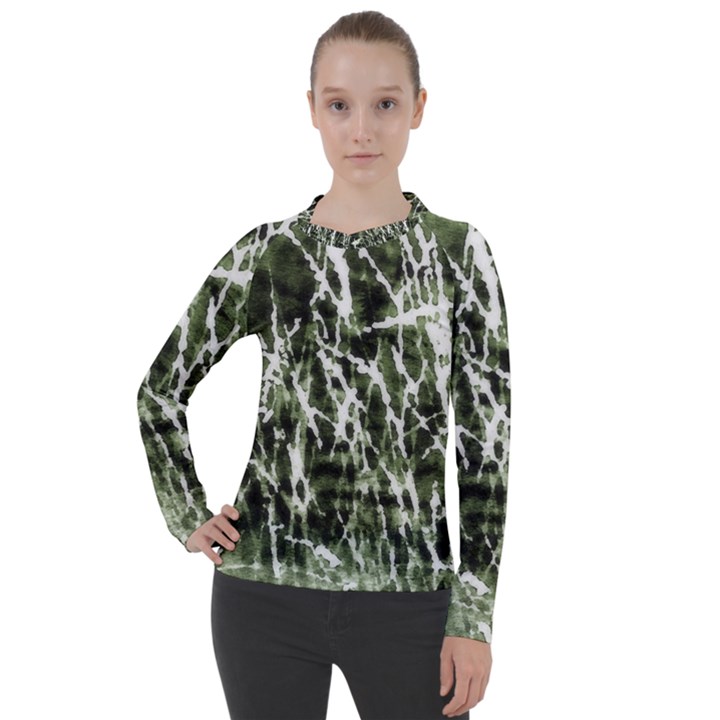 Abstract light games 6 Women s Pique Long Sleeve Tee