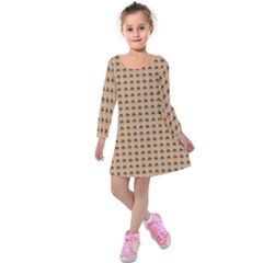 Olimedbege Kids  Long Sleeve Velvet Dress