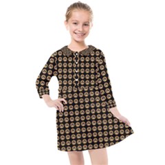 Olimedblk Kids  Quarter Sleeve Shirt Dress by violetheavensky