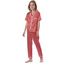 Olimedsalmn Kids  Satin Short Sleeve Pajamas Set by violetheavensky