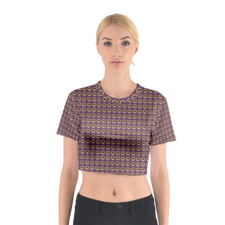 Olimedpurp Cotton Crop Top