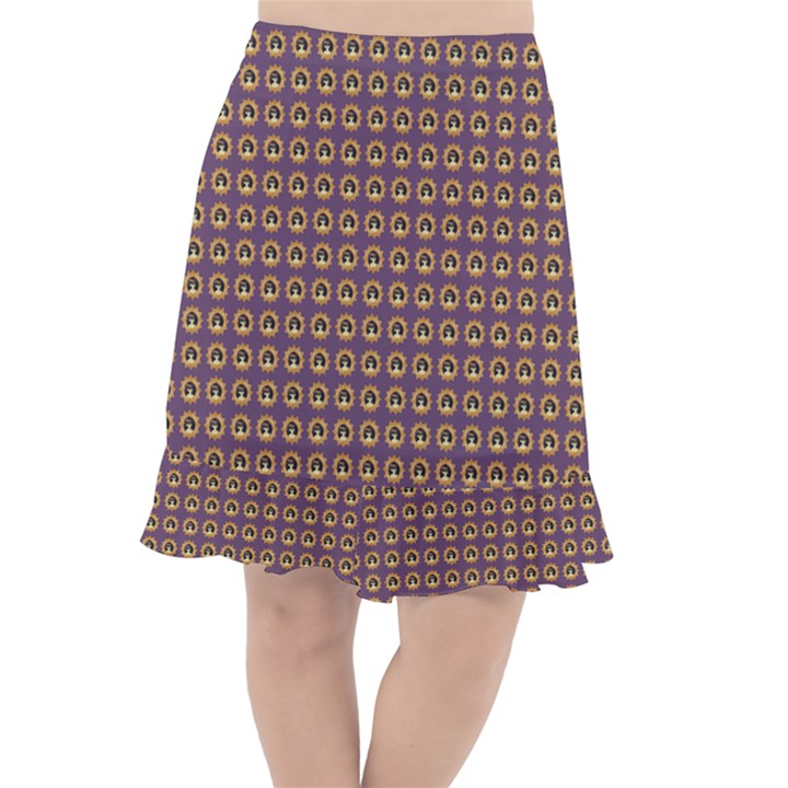 Olimedpurp Fishtail Chiffon Skirt