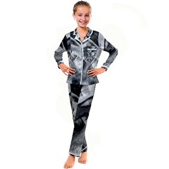 Oh, Bruce Kid s Satin Long Sleeve Pajamas Set by MRNStudios