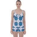 Abstract pattern geometric backgrounds   Tie Front Two Piece Tankini View1