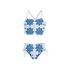 Abstract Pattern Geometric Backgrounds   Girls  Tankini Swimsuit by Eskimos