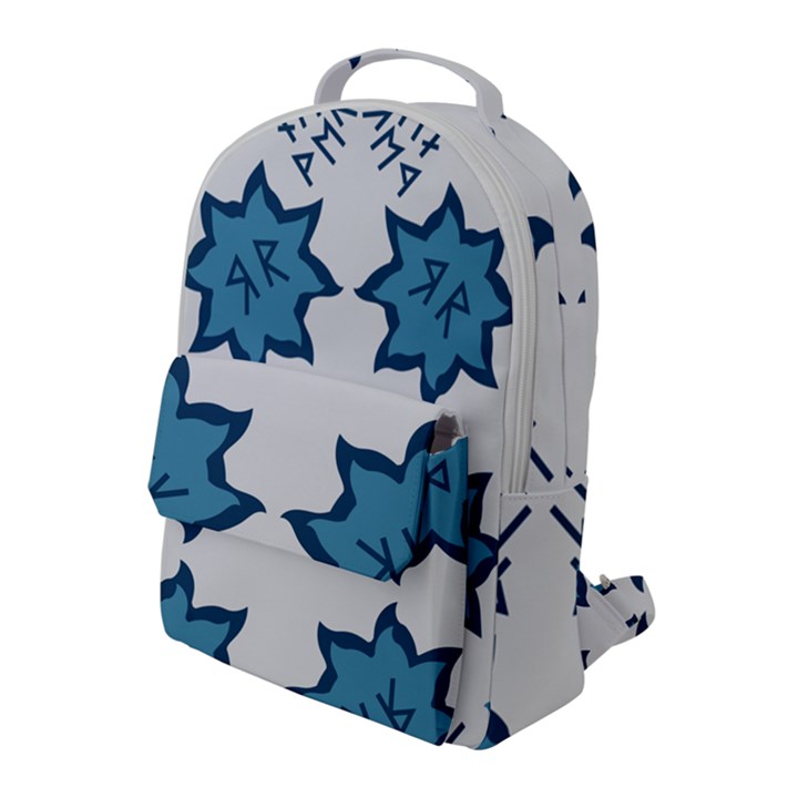 Abstract pattern geometric backgrounds   Flap Pocket Backpack (Large)