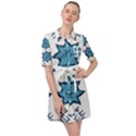 Abstract pattern geometric backgrounds   Belted Shirt Dress View1