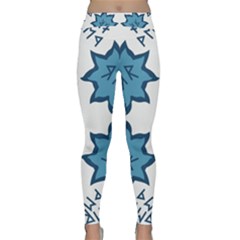 Abstract Pattern Geometric Backgrounds   Classic Yoga Leggings by Eskimos