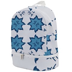 Abstract Pattern Geometric Backgrounds   Zip Bottom Backpack by Eskimos