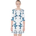 Abstract pattern geometric backgrounds   Quarter Sleeve Pocket Dress View1