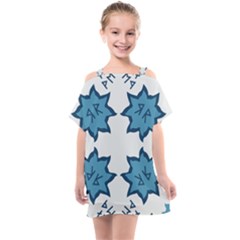 Abstract Pattern Geometric Backgrounds   Kids  One Piece Chiffon Dress by Eskimos