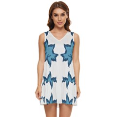 Abstract Pattern Geometric Backgrounds   Tiered Sleeveless Mini Dress by Eskimos