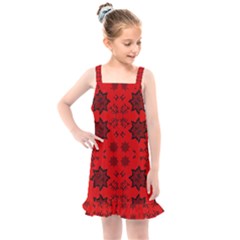 Abstract Pattern Geometric Backgrounds   Kids  Overall Dress by Eskimos