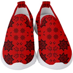 Abstract Pattern Geometric Backgrounds   Kids  Slip On Sneakers by Eskimos