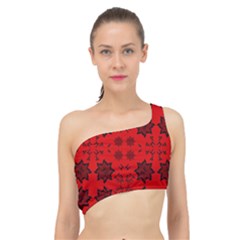 Abstract Pattern Geometric Backgrounds   Spliced Up Bikini Top  by Eskimos