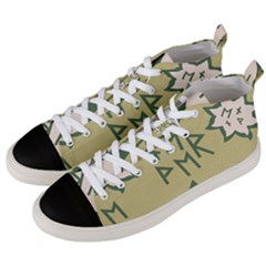 Abstract Pattern Geometric Backgrounds   Men s Mid-top Canvas Sneakers by Eskimos