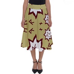 Abstract Pattern Geometric Backgrounds   Perfect Length Midi Skirt by Eskimos