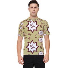 Abstract Pattern Geometric Backgrounds   Men s Short Sleeve Rash Guard by Eskimos