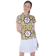 Abstract Pattern Geometric Backgrounds   Women s Polo Tee