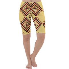 Abstract Pattern Geometric Backgrounds   Cropped Leggings  by Eskimos