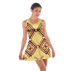 Abstract Pattern Geometric Backgrounds   Cotton Racerback Dress by Eskimos