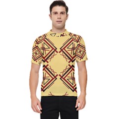 Abstract Pattern Geometric Backgrounds   Men s Short Sleeve Rash Guard by Eskimos