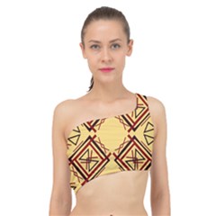 Abstract Pattern Geometric Backgrounds   Spliced Up Bikini Top  by Eskimos