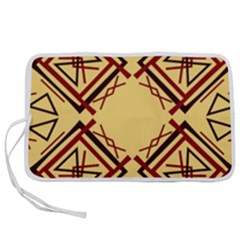 Abstract Pattern Geometric Backgrounds   Pen Storage Case (m) by Eskimos