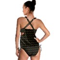 Fern Pattern 2 Black Tankini Set View2