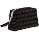 Fern Pattern 2 Black Wristlet Pouch Bag (Large) View1