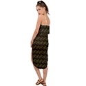 Fern Pattern 2 Black Waist Tie Cover Up Chiffon Dress View2