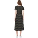 Fern Pattern 2 Black High Low Boho Dress View2