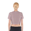 Fern Pattern 2 Pink Cotton Crop Top View2