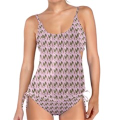 Fern Pattern 2 Pink Tankini Set by violetheavensky