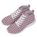 Fern Pattern 2 Pink Men s Lightweight High Top Sneakers View2