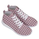 Fern Pattern 2 Pink Men s Lightweight High Top Sneakers View3