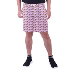 Fern Pattern 2 Pink Men s Pocket Shorts